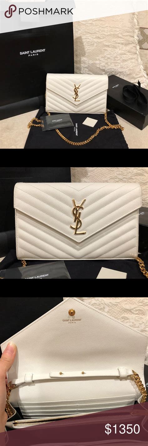 ysl woc gold|ysl wallet on chain price.